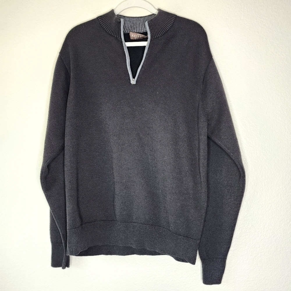 Reserve Patrick James Quarter Zip Sweater XL
